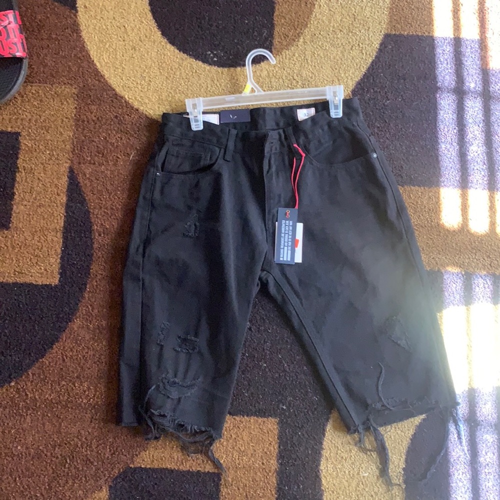 All black Jean shorts (Never Worn)